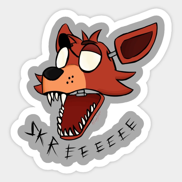 Foxy  Skree! Sticker by GummyRaptor